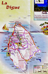 10 km² groß,  exotische Flora,  Granitfelsen und atemberaubende Strände